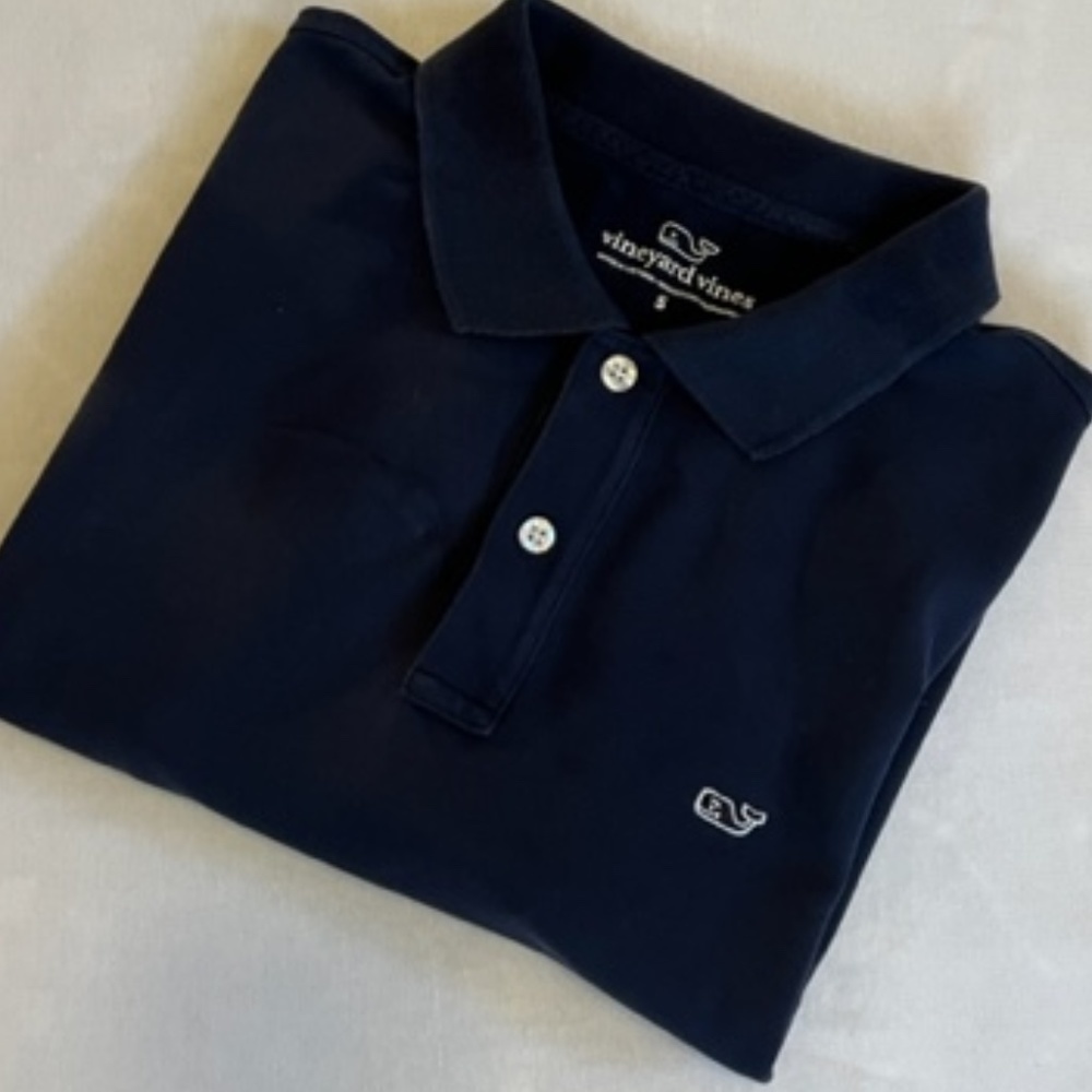 Vineyard Vines Small SS Navy Polo​​​​​​​​​​​​​​​ - Picture 2 of 4